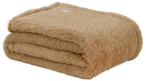 Plaid Teddy – 130×170 – beige bij Phlox Textiel