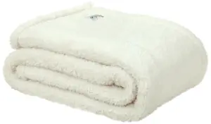 Plaid Teddy – 130×170 – ecru bij Phlox Textiel