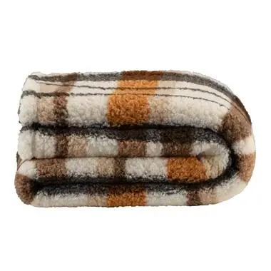 Plaid Teddy - off-white - 130x170 cm bij Leen Bakker