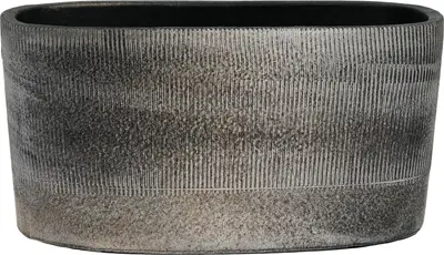 Plantenbak Hamar grijs 28 x 14 x 28 cm bij Intratuin