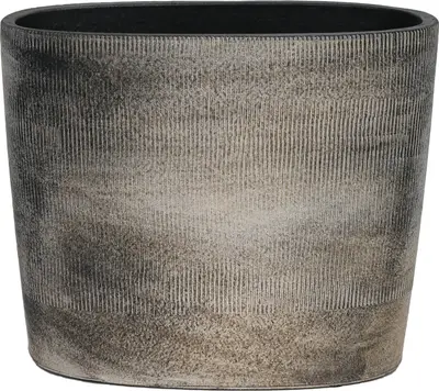 Plantenbak Hamar grijs 28 x 23 x 28 cm bij Intratuin