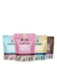 Plantforce – Synergy Protein (Alle Smaken) – 4 x 20 Porties – 3+1 GRATIS – Voordeelpakket bij Plent