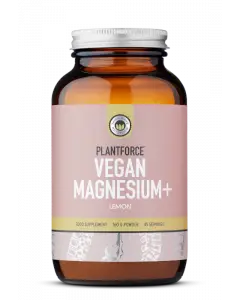 Plantforce - Vegan Magnesium+ Lemon - 160g Ionic powder bij Plent