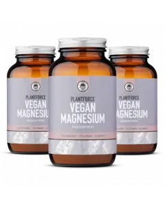 Plantforce - Vegan Magnesium Passion Fruit - 150g Ionic Powder - Voordeelpakket Aanbieding bij Plent