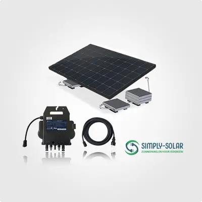 Plug & Play set 1 paneel – 450+ wattpiek bij Simply Solar