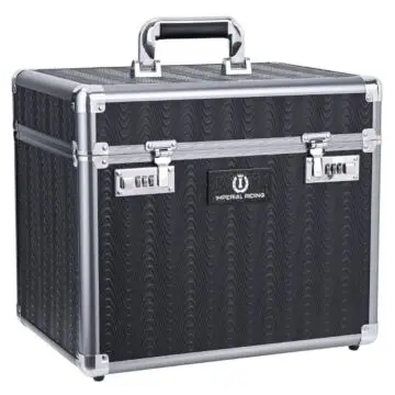 Poetsbox Imperial Riding Shiny Grey Black bij Equidrome