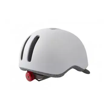 Polisport fietshelm Commuter - Mat-Wit/Grijs - Large (58-61cm) bij Fietsonline