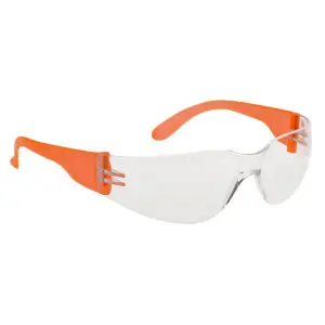 Portwest PW32 Veiligheidsbril Wrap Around Helder/Oranje bij PBM Holland