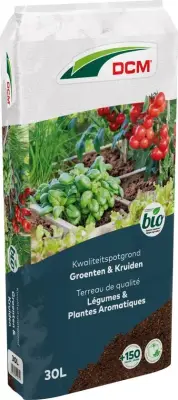 Potgrond groenten/krui bio 30l DCM bij Warentuin