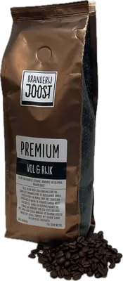 Premium Vol & Rijk koffiebonen 750g bij Branderij Joost