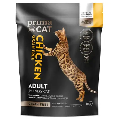 PrimaCat graanvrij kattenvoer kip 400 gram bij Prima Diervoeding