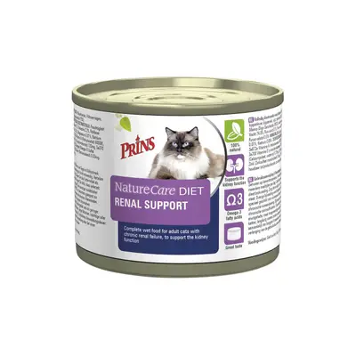 Prins Naturecare Dieet Kat Kattenvoer Renal-Support 200gr bij Discus
