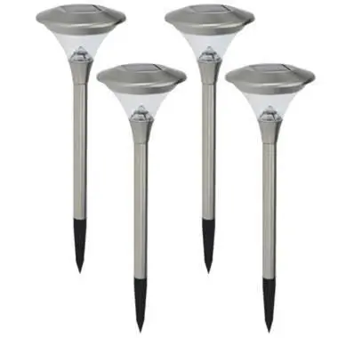 Pro Garden Prikspotje - solar tuinverlichting - RVS - 47 cm bij Leen Bakker