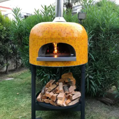 PROFESSIONELE OVEN AMBROGINO (HOUTGESTOOKT) MOSAIC bij Pizzaovens.shop