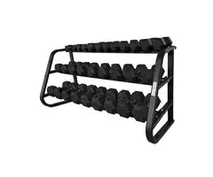 PT Essentials DELUXE PRO Hexa Dumbbellset 2,5 t/m 30 kg met storage rack bij Fitnesskoerier