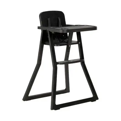 Puck Plain Kinderstoel - Zwart bij Babypark