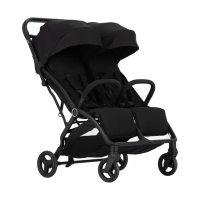 Puck Tweelingbuggy Compact - Nicky - Zwart bij Baby-Dump