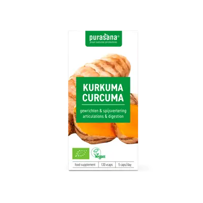 Purasana Kurkuma Vegan Bio bij Vitatheek