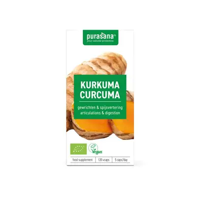 Purasana Kurkuma Vegan Bio bij Vitatheek