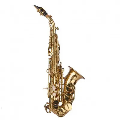 Purcell SAX-SOB Curved sopraan saxofoon met koffer bij VDS Instrumenten
