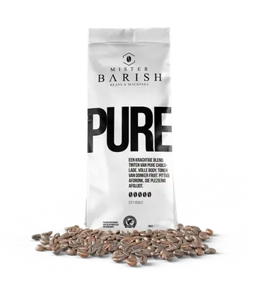 PURE - Mister Barish - koffiebonen - 750gr bij Mister Barish