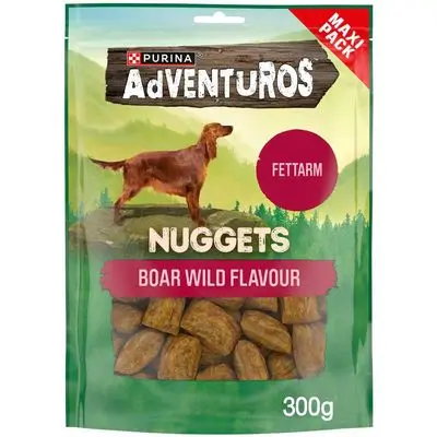 PURINA Adventuros Nuggets Everzwijn Hondensnack 300 g bij Bitiba