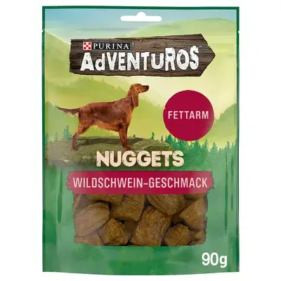 PURINA Adventuros Nuggets Everzwijn Hondensnack 90 g bij Bitiba