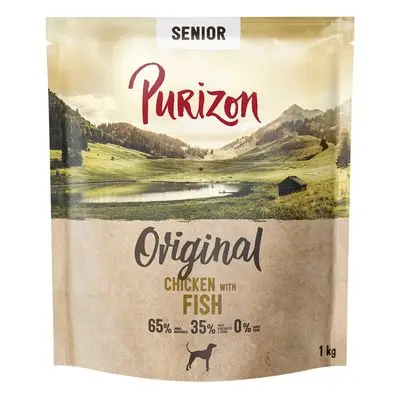 Purizon Senior Kip met Vis - Graanvrij Hondenvoer Voordeelpakket: 4 x 1 kg Nieuw Receptuur bij Bitiba