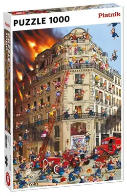 Puzzel Brandweer Comic - 1000 stukjes bij Spellenhuis