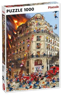 Puzzel Brandweer Comic - 1000 stukjes bij Spellenhuis