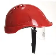 PW PW55 Endurance veiligheidshelm, rood bij Aworkx Workwear