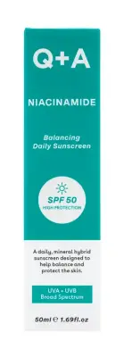 Q+A Zonnebrandcrème Niacinamide SPF (50 ml) bij InternetDrogisterij