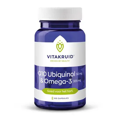 Q10 Ubiquinol 50 mg & Omega-3 325 mg (60 capsules) bij Vitaminadviceshop