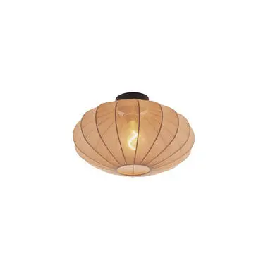 Qazqa plafondlamp bida bruin e27 bij Leen Bakker