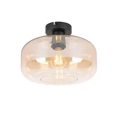 Qazqa plafondlamp bizle beige e27 bij Leen Bakker