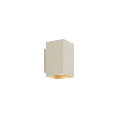 Qazqa up‑ en downlight lamp sandy beige gu10 bij Leen Bakker