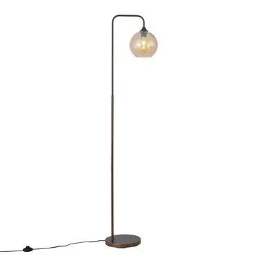 Qazqa vloerlamp sandra bronskleurig e27 bij Leen Bakker