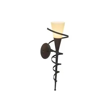 Qazqa wandlamp met glas castle wl bruin e14 bij Leen Bakker