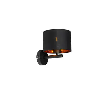 Qazqa wandlamp vt zwart e27 bij Leen Bakker