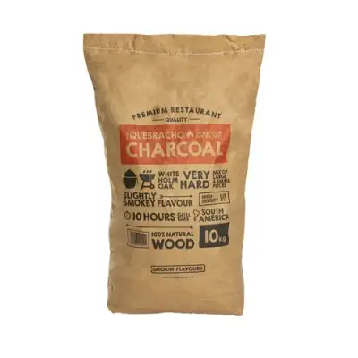 Quebracho houtskool 10kg bij BBQkopen.nl