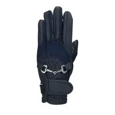 QUUR RIJHANDSCHOENEN QBITS Donkerblauw-zilver bij De Kroo Ruitersport