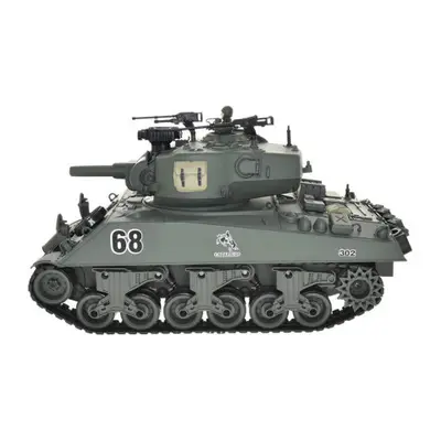 RC Tank 1:18 USA M4A3 Sherman Groen - Historische RC Tank met Geluid en LED bij Verspaget Modelbouw