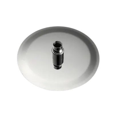 Regendouche 100 MM geborsteld nikkel bij Badkranenwinkel