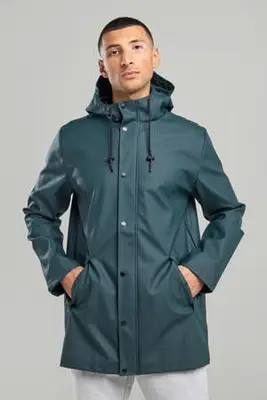 regenjas jake dark green bij Wehkamp
