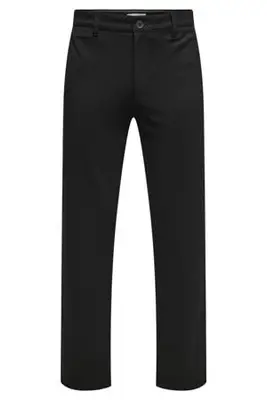 regular chino zwart bij Wehkamp