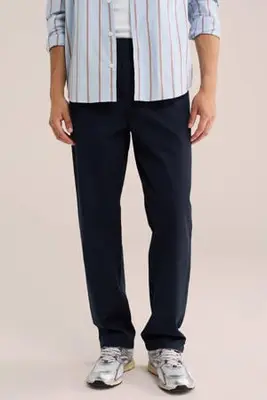 regular fit chino - donkerblauw bij Wehkamp