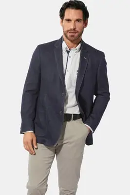 regular fit colbert Plus Size - donkerblauw bij Wehkamp