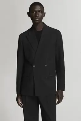 regular fit colbert - zwart bij Wehkamp