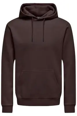 regular fit hoodie - bruin bij Wehkamp