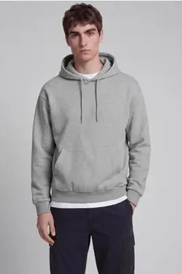 regular fit hoodie - lichtgrijs bij Wehkamp